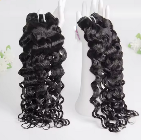 Brazilian Virgin Hair Italy Curly Wave Bundles Human Hair Bundles Weave Hair Extensions 10in-40in