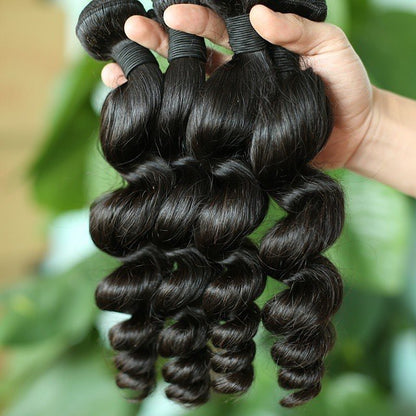 Brazilian Virgin Hair Loose Wave Bundles Human Hair Bundles Weave Hair Extensions 10in-40in