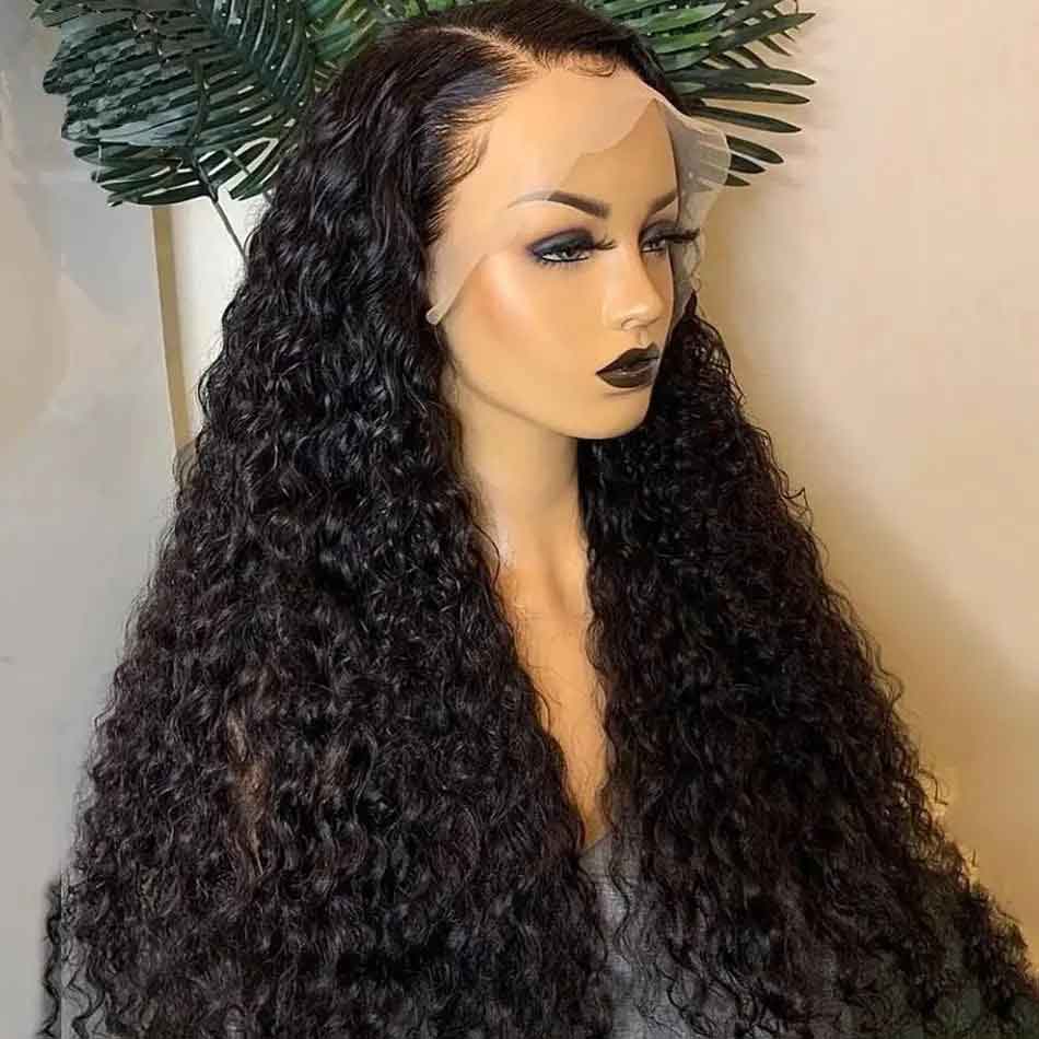 Loose Deep Wave Lace Front Wigs Transparent Lace Frontal Wigs Human Hair Natural Color