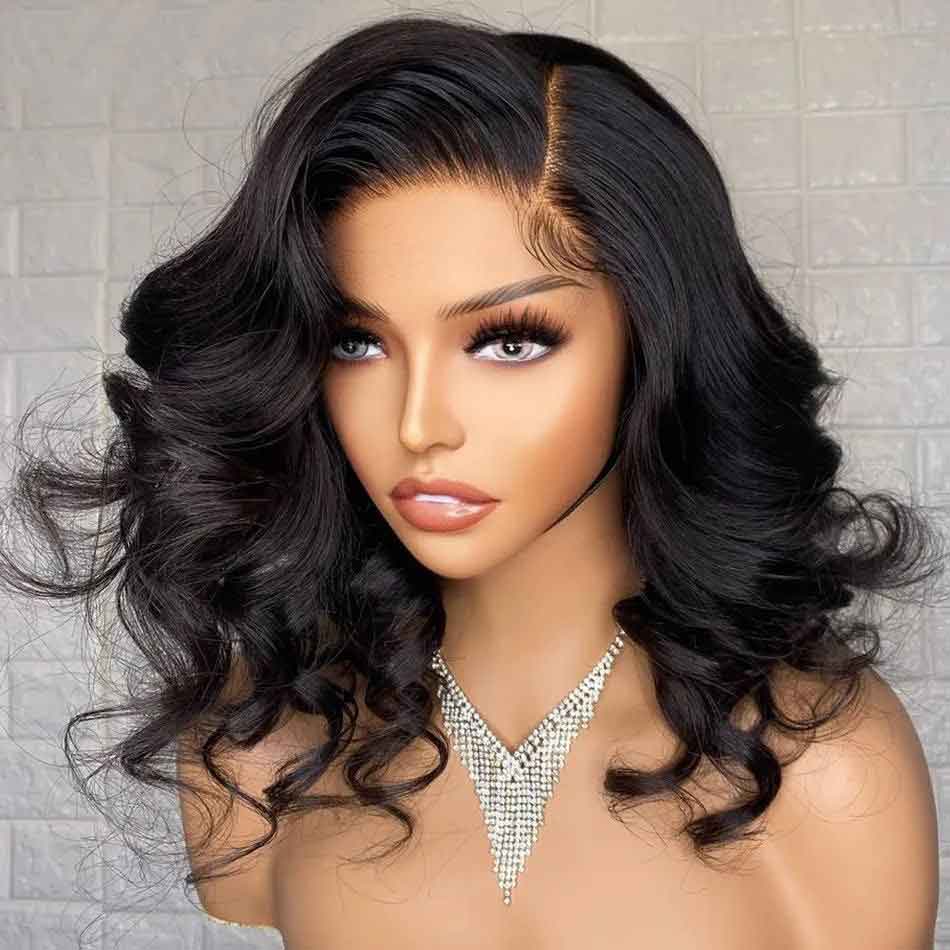 Loose Wave Lace Front Wigs Human Hair HD Lace Frontal Wigs Human Hair Natural Color  16-34 inch