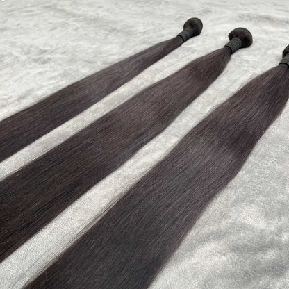 Human Hair Bundles Straight Bundles Natural Black Color 100% Unprocessed Hair 10-40 inch