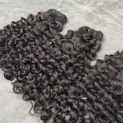 Human Hair Bundles Italian Curly Bundles Natural Black Color 100% Unprocessed Hair 10-40 inch