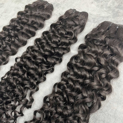 Human Hair Bundles Italian Curly Bundles Natural Black Color 100% Unprocessed Hair 10-40 inch