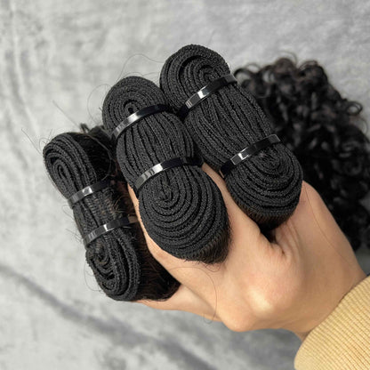 Virgin Hair Italy Curly Wave Bundles Human Hair Bundles Wave Hair Extensions