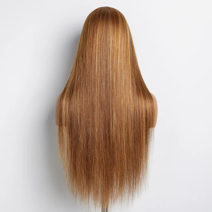 Pre-Plucked Transparent Lace Straight  Wig 200% Density 100% Human Hair