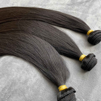 Natural Black Color Straight Bundles Virgin Human Hair Bundles