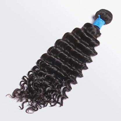 Deep Wavy Virgin Brazilian Hair  Natural Black