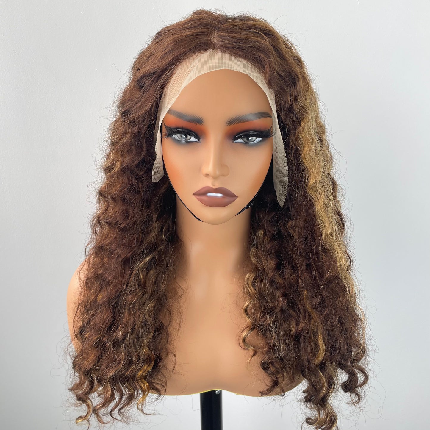 P4/27 Highlight Transparent Lace Frontal Wigs Water Wave  Wigs 16-36 inch 100% Human Hair Wigs for Black Women