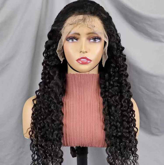 Water Wave Lace Front Wigs Human Hair HD Lace Frontal Wigs Human Hair Natural Color 16-34 inch