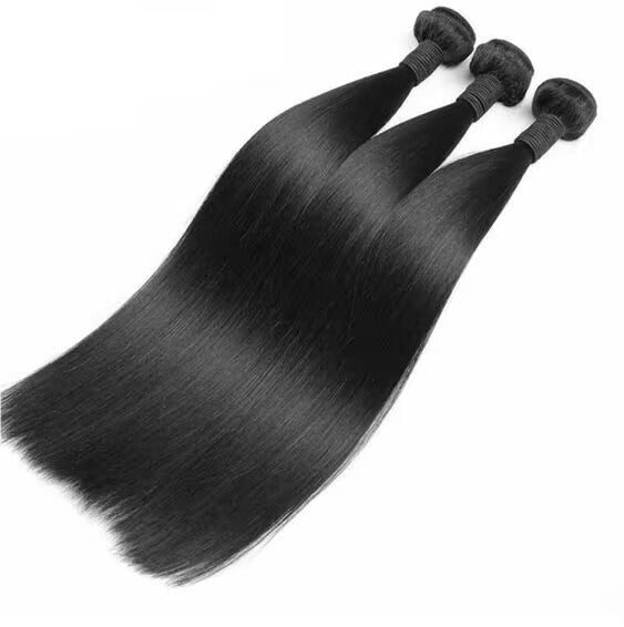 Natural Black Color Straight Bundles Virgin Human Hair Bundles