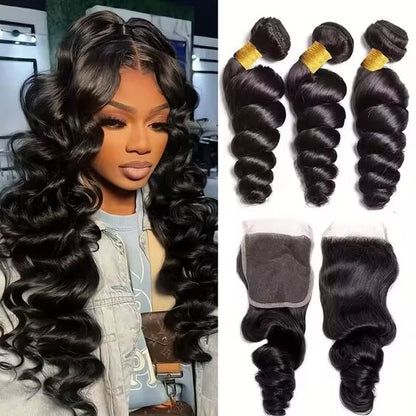 Natural Color  Loose Wave Bundles Virgin Hair Hair