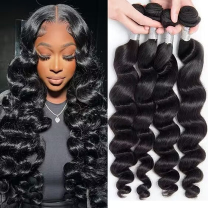 Natural Color  Loose Wave Bundles Virgin Hair Hair