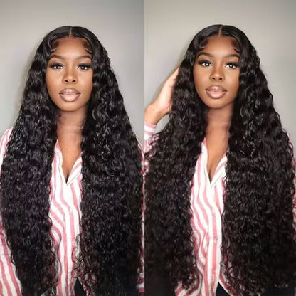 Jerry Curly Lace Front Wigs Human Hair Transparent Lace  Natural Color