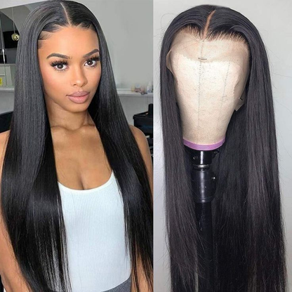 Straight Lace Front Wigs Human Hair HD Lace Frontal Wigs Human Hair Natural Color